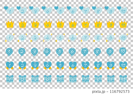 Girly Icon Set Blue Girly Icon Set Blue 116792573