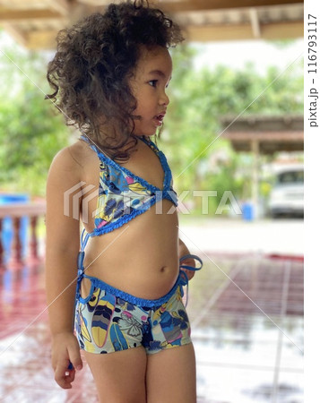 portrait of a beautiful woman in swimsuit portrait of a beautiful woman in swimsuit 116793117