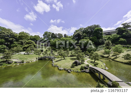 新緑が美しい金沢城玉泉院丸庭園 116793137