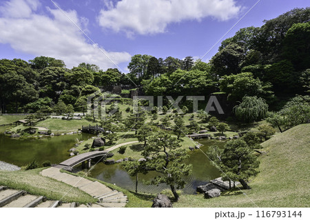 新緑が美しい金沢城玉泉院丸庭園 新緑が美しい金沢城玉泉院丸庭園 116793144