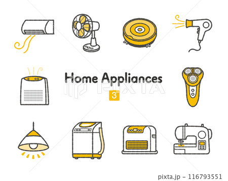 アイコン集 家電製品03 116793551
