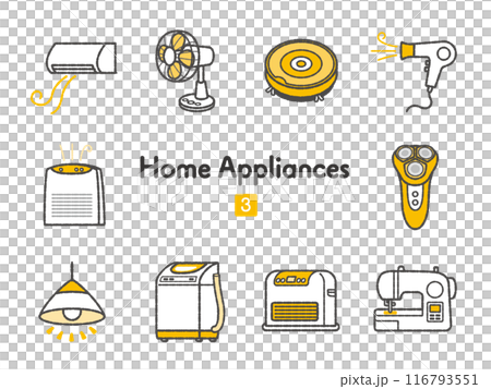 アイコン集 家電製品03 116793551