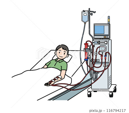 透析を受ける患者 116794217