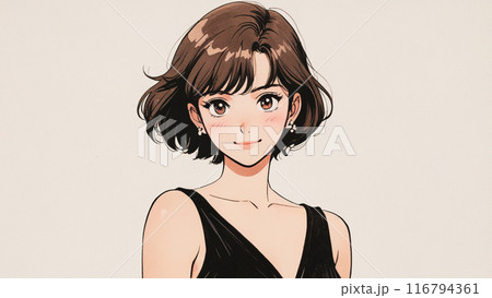 80年代・90年代レトロかわいい女の子 116794361