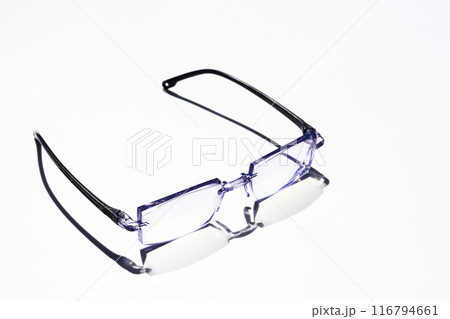Glasses to improve vision on white Glasses to improve vision on white 116794661
