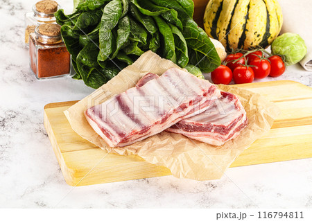 Raw lamb ribs for cooking Raw lamb ribs for cooking 116794811