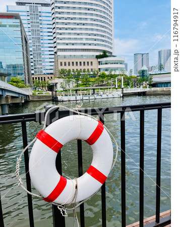 東京湾_竹芝客船ターミナル_日の出埠頭側から眺める竹芝小型船発着所 東京湾_竹芝客船ターミナル_日の出埠頭側から眺める竹芝小型船発着所 116794917