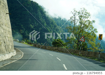 Road and Greenery Nature of Himalayan Range Village 116794955
