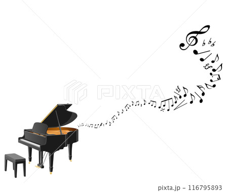 音を奏でるピアノ 116795893