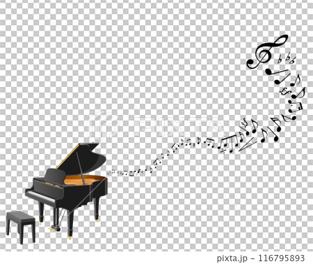 音を奏でるピアノ 116795893