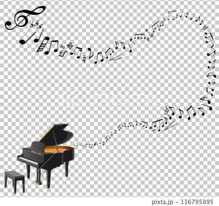 音を奏でるピアノ 116795895