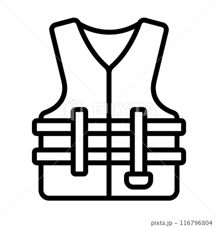 life jacket icon symbol life jacket icon symbol 116796804
