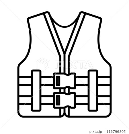 life jacket icon symbol 116796805