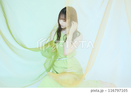 夏の女性ポートレート 夏の女性ポートレート 116797105