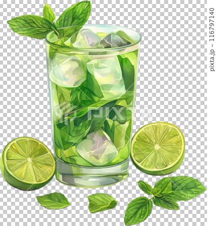 Mint Mojito with Lime and Ice 116797140