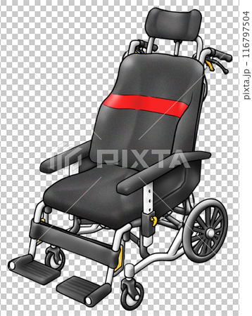 Assisted wheelchair (red) Assisted wheelchair (red) 116797504