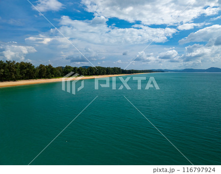 Amazing view beach Tropical beach sea in the beautiful Phuket island Thailand 116797924