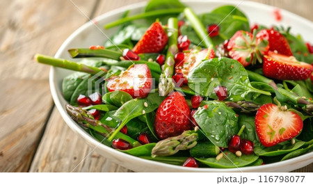 Spinach, Strawberry, and Asparagus Salad Spinach, Strawberry, and Asparagus Salad 116798077