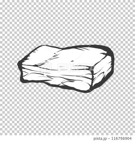 Pork belly chunk hand-drawn brush-style illustration Pork belly chunk hand-drawn brush-style illustration 116798904
