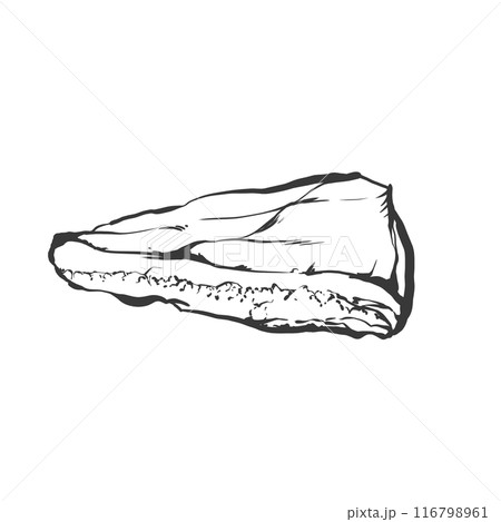 トントロかたまり肉手書き筆絵風イラスト トントロかたまり肉手書き筆絵風イラスト 116798961