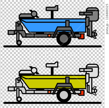 用於愛好鱸魚釣魚的鋁製船的插圖 116800325