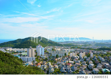 須磨アルプスの登山道から見える景色 116800331