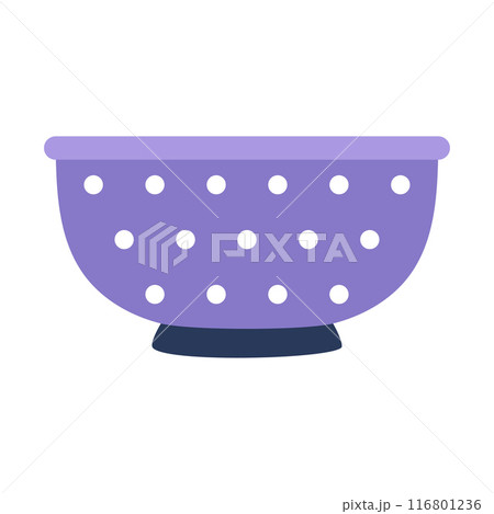 colander isolated on white 116801236