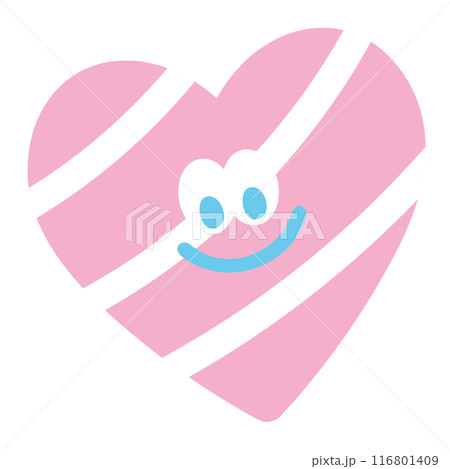Happy heart png, transparent background for Valentine, campaign badges, love sign, symbol, shirt print, cute patch, brooch, icon, sticker, girly stuff, cartoon, character, happy emoji, summer, couple 116801409