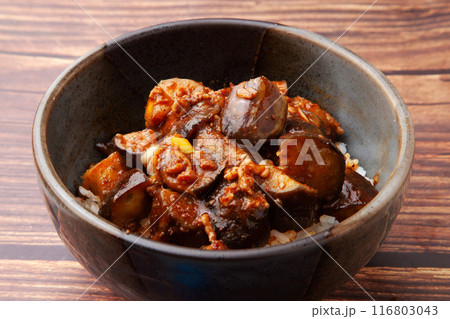 麻婆茄子丼 116803043