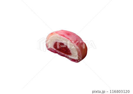 Delicious colorful asian mochi sweets with rice dough shell Delicious colorful asian mochi sweets with rice dough shell 116803120