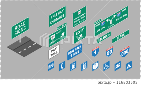 等距道路標誌 116803305