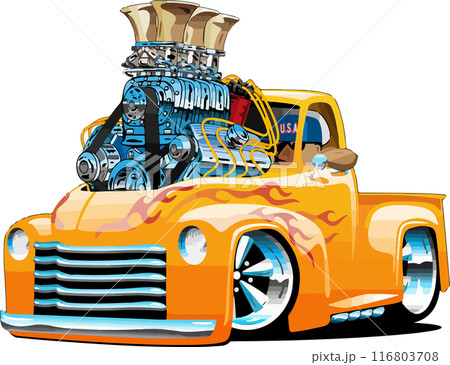 Pickup Truck Cartoon 116803708