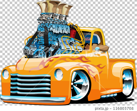 Pickup Truck Cartoon 116803708