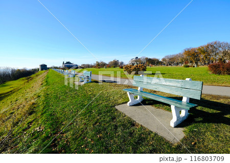 屋外ベンチ 116803709