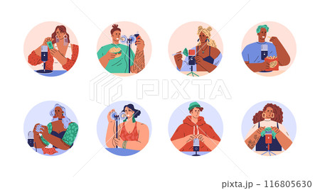 ASMR activity diversity vector set ASMR activity diversity vector set 116805630