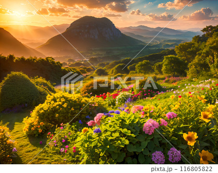 flowers on the mountain 116805822