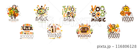 Voodoo Original Design Logo and Label Collection Vector Set 116806128