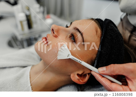 Relaxing facial massage. Health care. Relaxing facial massage. Health care. 116808398
