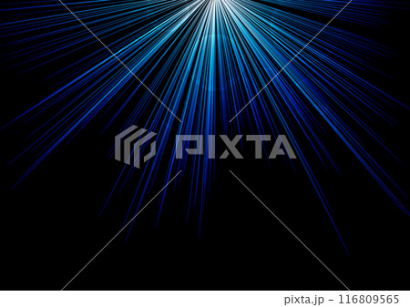 降り注ぐ青の光イメージ背景 116809565