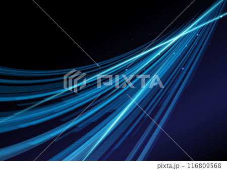 青のデジタルウェーブ背景 青のデジタルウェーブ背景 116809568