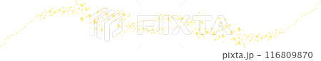 キラキラ綺麗なラインの装飾素材 キラキラ綺麗なラインの装飾素材 116809870