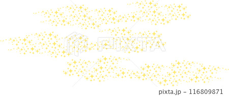 キラキラ綺麗なラインの装飾素材 キラキラ綺麗なラインの装飾素材 116809871