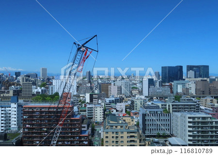 高層マンション建築現場 高層マンション建築現場 116810789