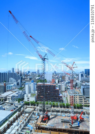 高層マンション建築現場 高層マンション建築現場 116810791