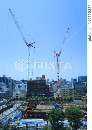 高層マンション建築現場 高層マンション建築現場 116810820