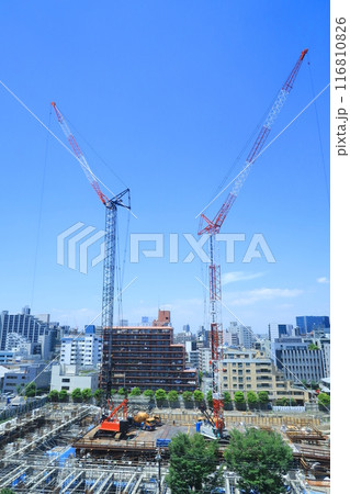 高層マンション建築現場 高層マンション建築現場 116810826