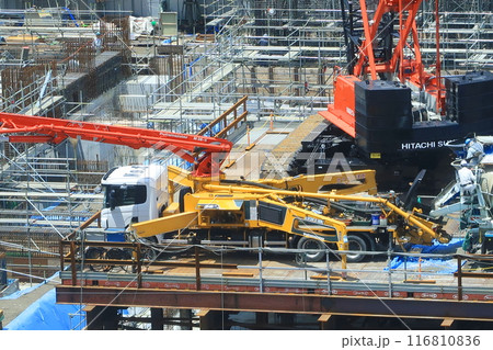 高層マンション建築現場 高層マンション建築現場 116810836