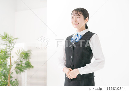 事務服を着た20代女性 事務服を着た20代女性 116810844