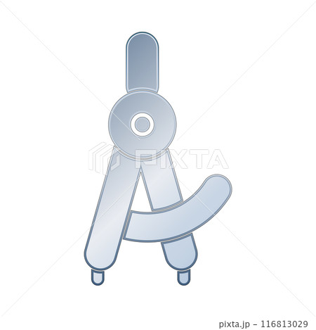 Illustration Vector graphic of drawing compass icon Illustration Vector graphic of drawing compass icon 116813029