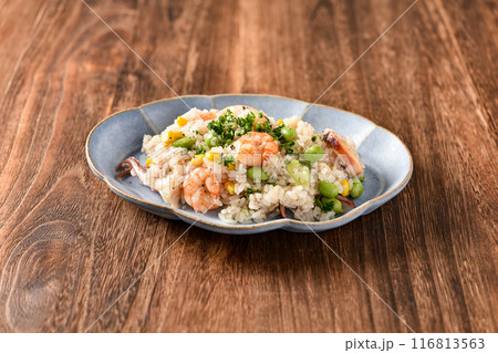 枝豆とシーフードのバターピラフ 枝豆とシーフードのバターピラフ 116813563